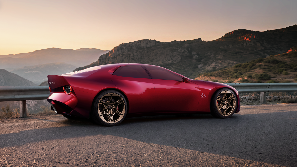 Alfa Romeo Cuorerosso Concept Previews Future with V6 Hybrid Power